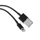 Кабель Mirex, Lightning - USB, 1А, 1 метр, черный - фото 5508053