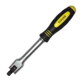 Вороток BERGER BG2025, шарнирный, 1/4", 160 мм 2801324