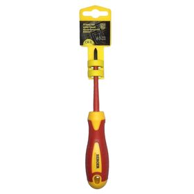 Отвёртка крестовая BERGER, PZ1 x 80 мм, диэлектрическая до 1000 В 2801602