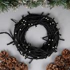 Гирлянда «Нить» 10 м, IP44, УМС, тёмная нить, 72 SMD-LED, свечение белое, 220 В 2354094