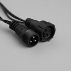 Гирлянда «Нить» 10 м, IP44, УМС, тёмная нить, 72 SMD-LED, свечение белое, 220 В 2354094