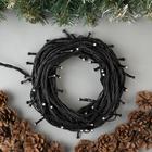 Гирлянда «Нить» 10 м, IP44, УМС, тёмная нить, 72 SMD-LED, свечение синее, 220 В 2354095