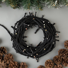 Гирлянда «Нить» 10 м, IP44, УМС, тёмная нить, 72 SMD-LED, свечение мульти, 220 В 2354096