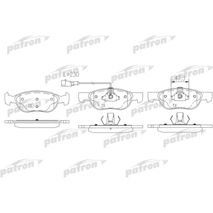 Колодки тормозные Patron PBP1137