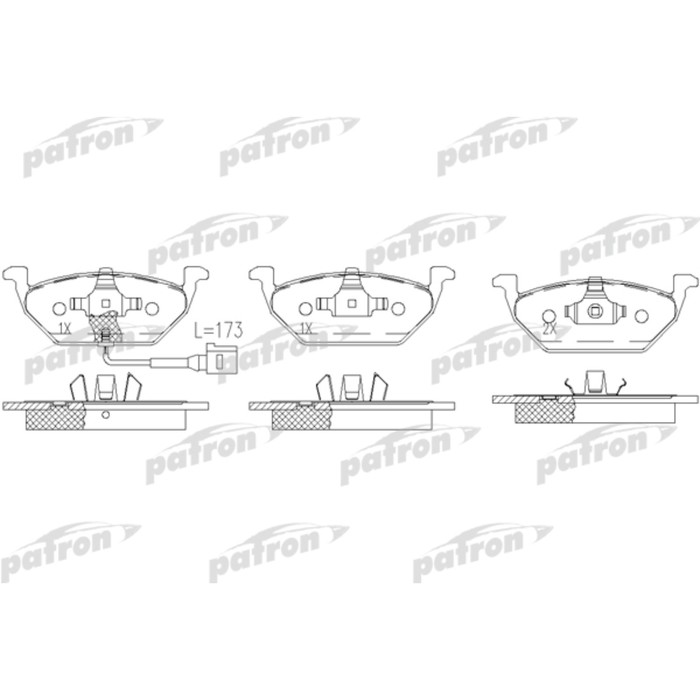 Колодки тормозные Patron PBP1094