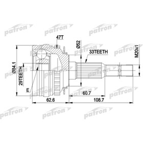 Шрус наружный Patron PCV1279 2783491