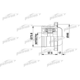 Шрус внутренний Patron PCV5002 2783495