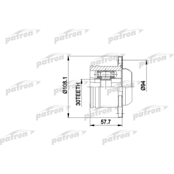 Шрус внутренний Patron PCV5010