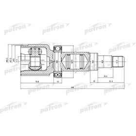 Шрус внутренний Patron PCV5036 2783500