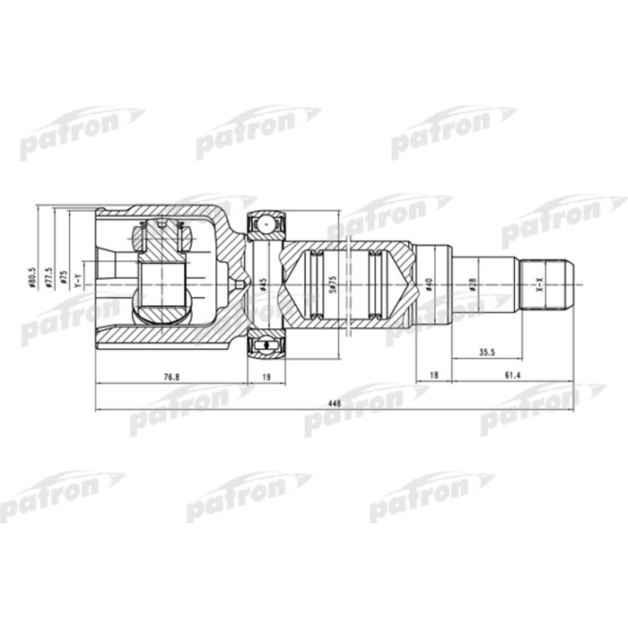 Шрус внутренний Patron PCV5036