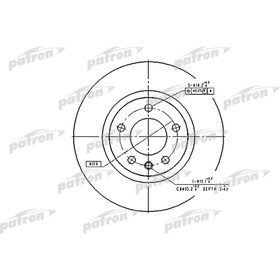Диск тормозной Patron PBD2720 2783501
