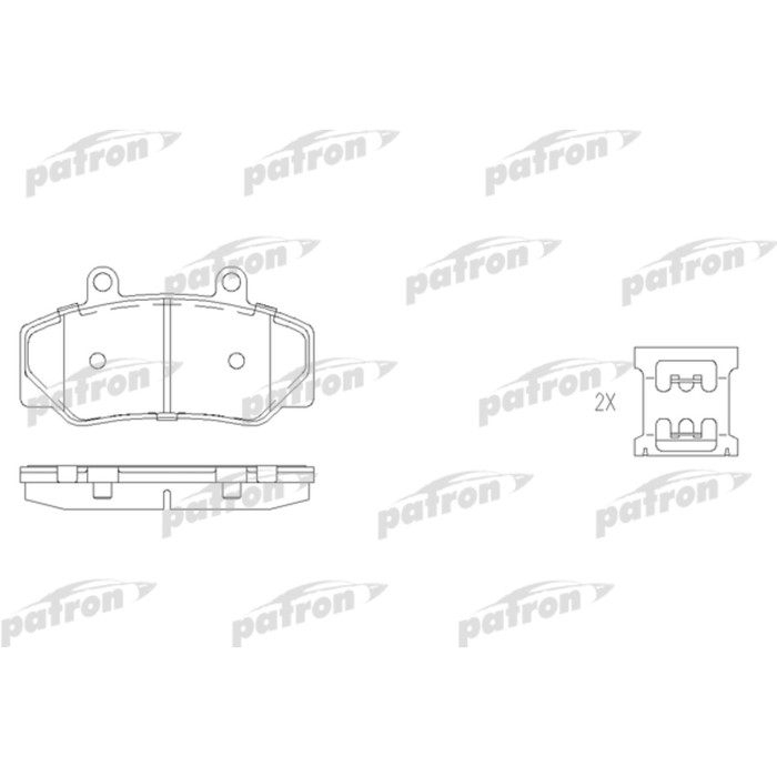 Колодки тормозные Patron PBP628