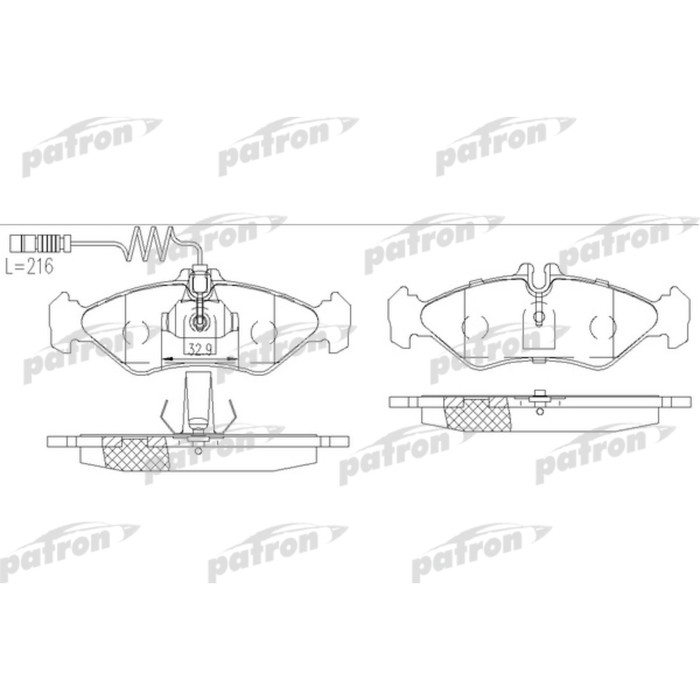 Колодки тормозные Patron PBP1039