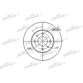 Диск тормозной Patron PBD4018 2783554