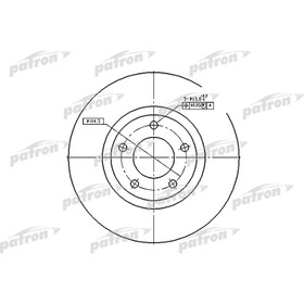 Диск тормозной Patron PBD4385 2783559