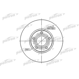 Диск тормозной Patron PBD2651 2780165