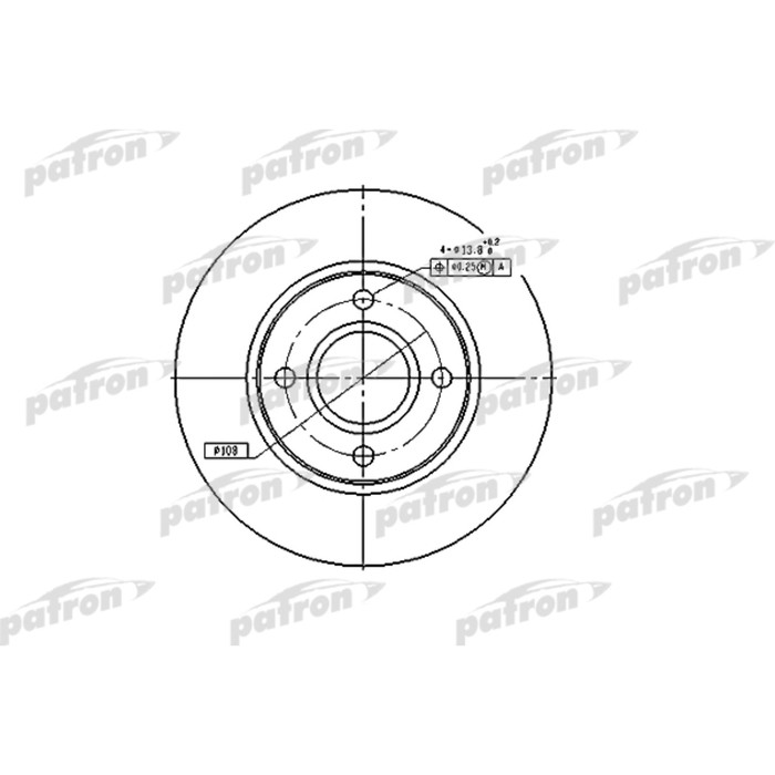 Диск тормозной Patron PBD2622