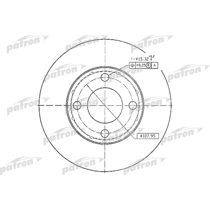 Диск тормозной Patron PBD1530