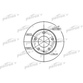 Диск тормозной Patron PBD2704 2780169