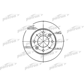 Диск тормозной Patron PBD4171 2783584