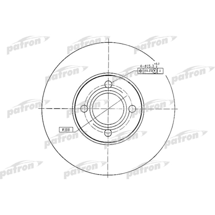 Диск тормозной Patron PBD1526