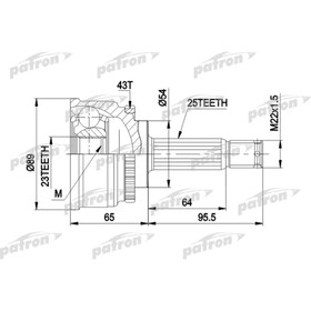 Шрус наружный Patron PCV1491 2783587
