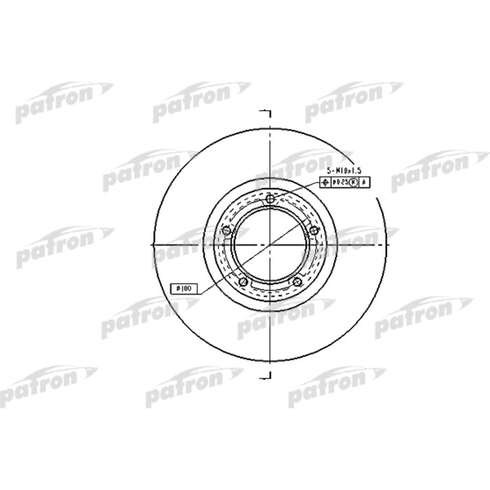 Диск тормозной Patron PBD1622