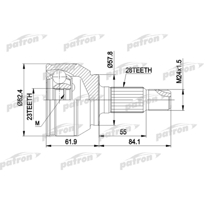 Шрус наружный Patron PCV1514