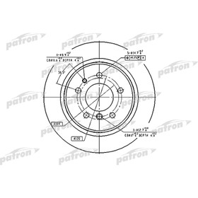 Диск тормозной Patron PBD2557 2780182