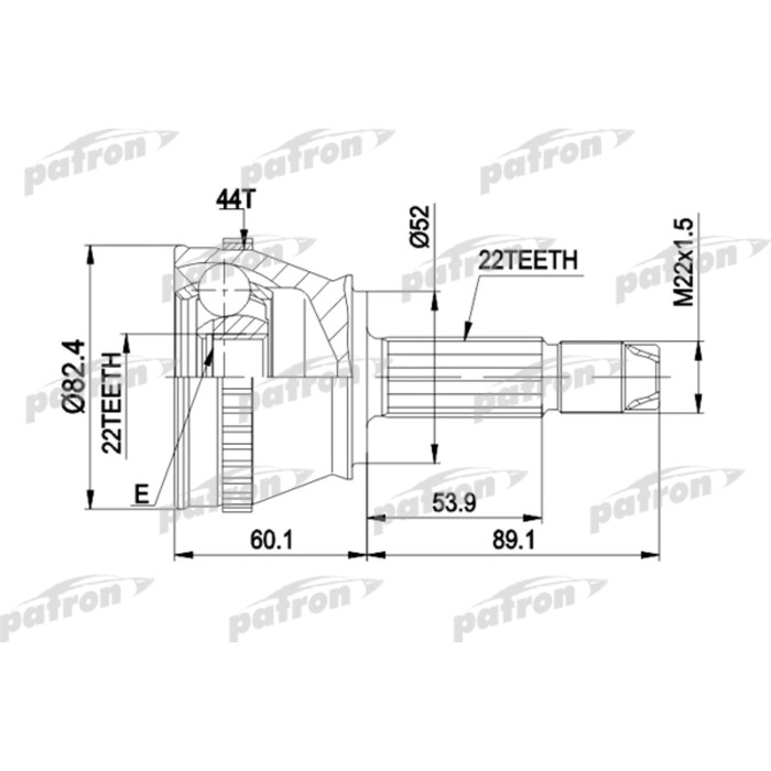 Шрус наружный Patron PCV1232