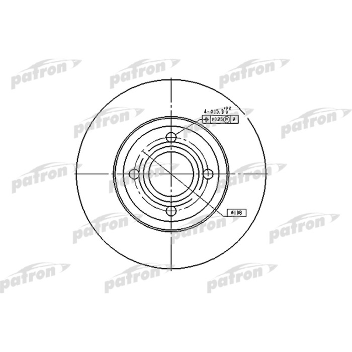 Диск тормозной Patron PBD2597