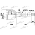 Шрус внутренний Patron PCV9938 2783603 - фото 61896