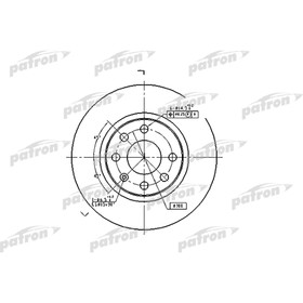 Диск тормозной Patron PBD1625 2780190