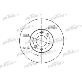 Диск тормозной Patron PBD1032 2780192