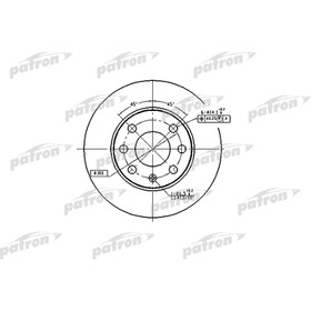 Диск тормозной Patron PBD1607 2780194