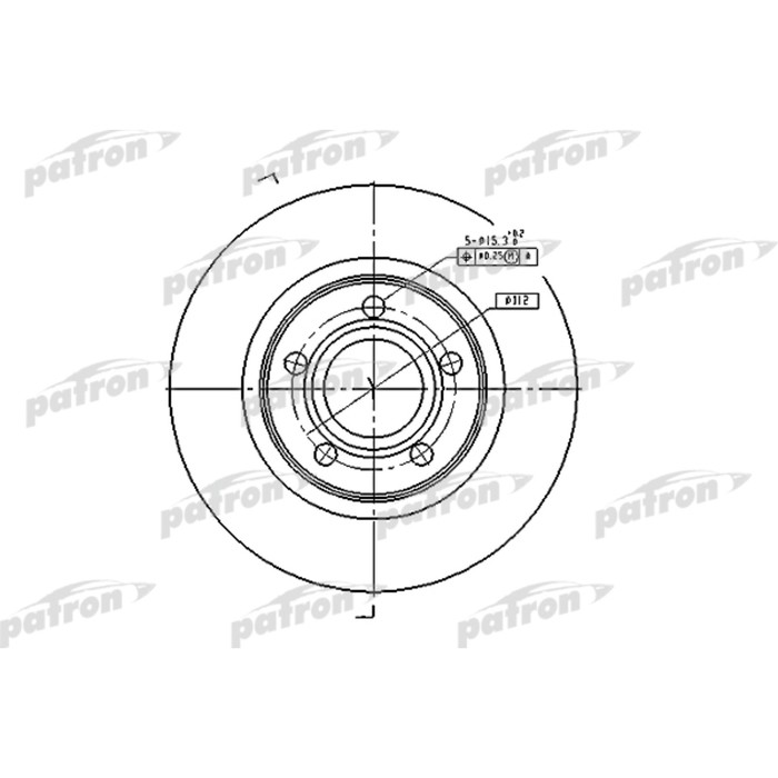 Диск тормозной Patron PBD2806