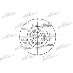 Диск тормозной Patron PBD2571 2780205
