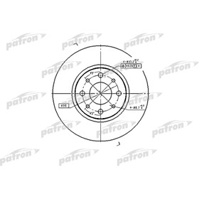 Диск тормозной Patron PBD2686 2780209