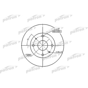 Диск тормозной Patron PBD2576 2780210