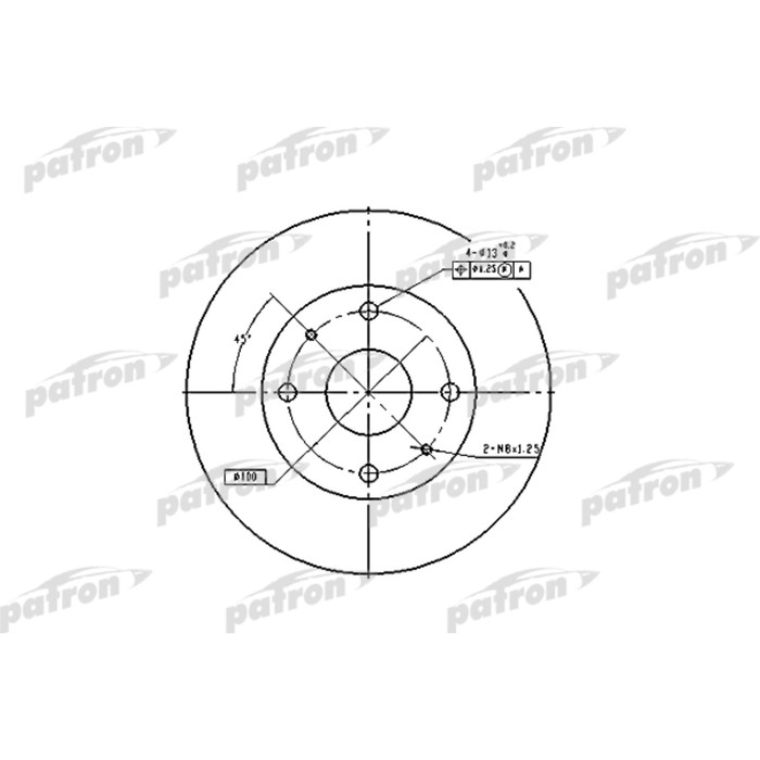 Диск тормозной Patron PBD2576