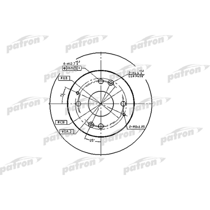 Диск тормозной Patron PBD2669