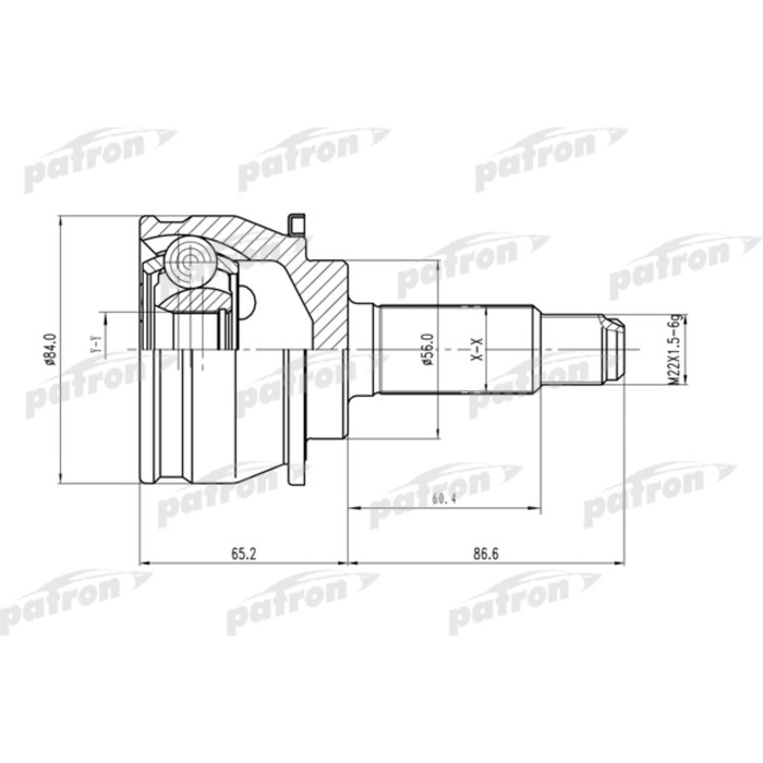 Шрус наружный Patron PCV1247