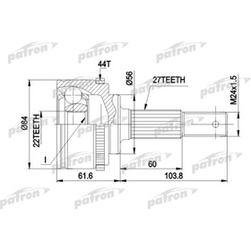 Шрус наружный Patron PCV1348 2780220