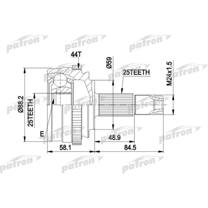 Шрус наружный Patron PCV1214