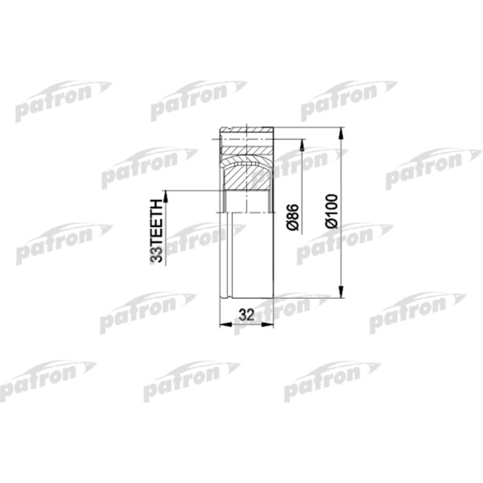 Шрус внутренний Patron PCV3012