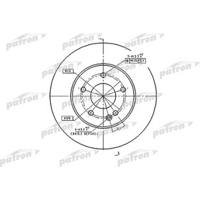 Диск тормозной Patron PBD2654 2783674
