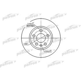 Диск тормозной Patron PBD2754 2783676