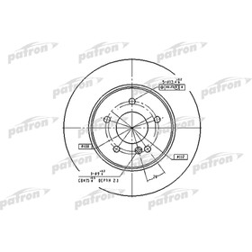 Диск тормозной Patron PBD2813 2783677