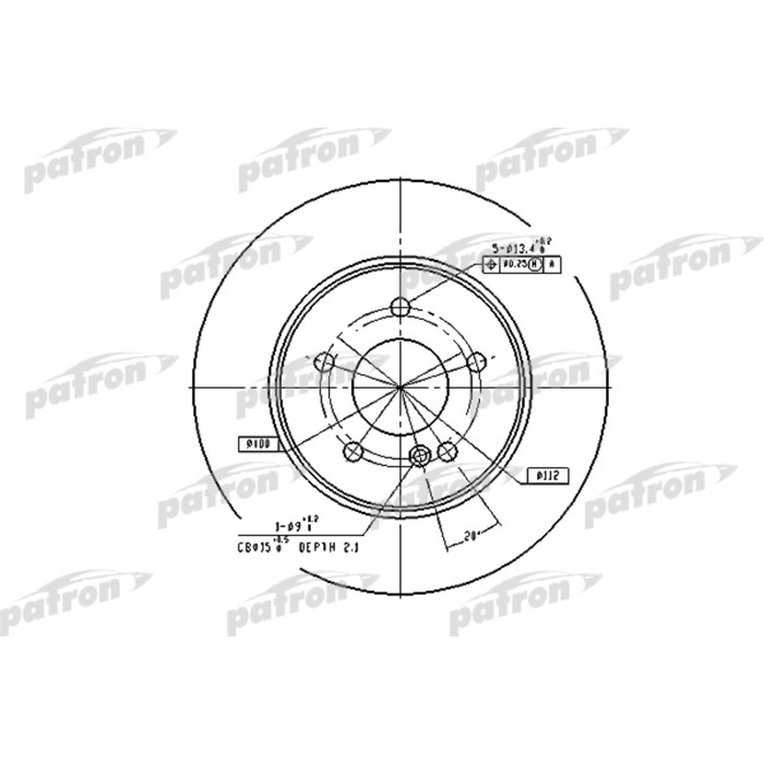 Диск тормозной Patron PBD2813