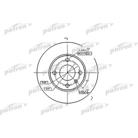 Диск тормозной Patron PBD4050 2783679